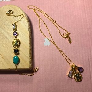 Tous vermeil set with precious stones